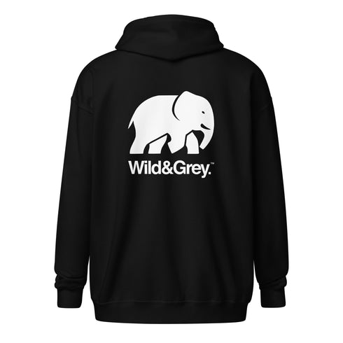 Elephant Conservation - Full Zip Womens Hoodie